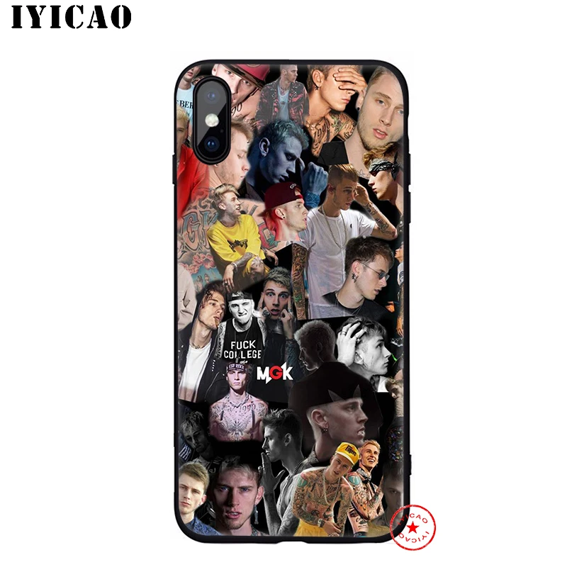 1 IYICAO машина пистолет Келли MGK мягкий чехол для телефона iPhone 11 Pro XR X XS Max 6 6S 7 8 Plus 5 5S SE силиконовый TPU 7 Plus - Цвет: 1