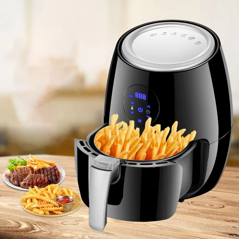 Фритюрница с умным нажатием домашняя безмасляная обезжиривающая электрическая