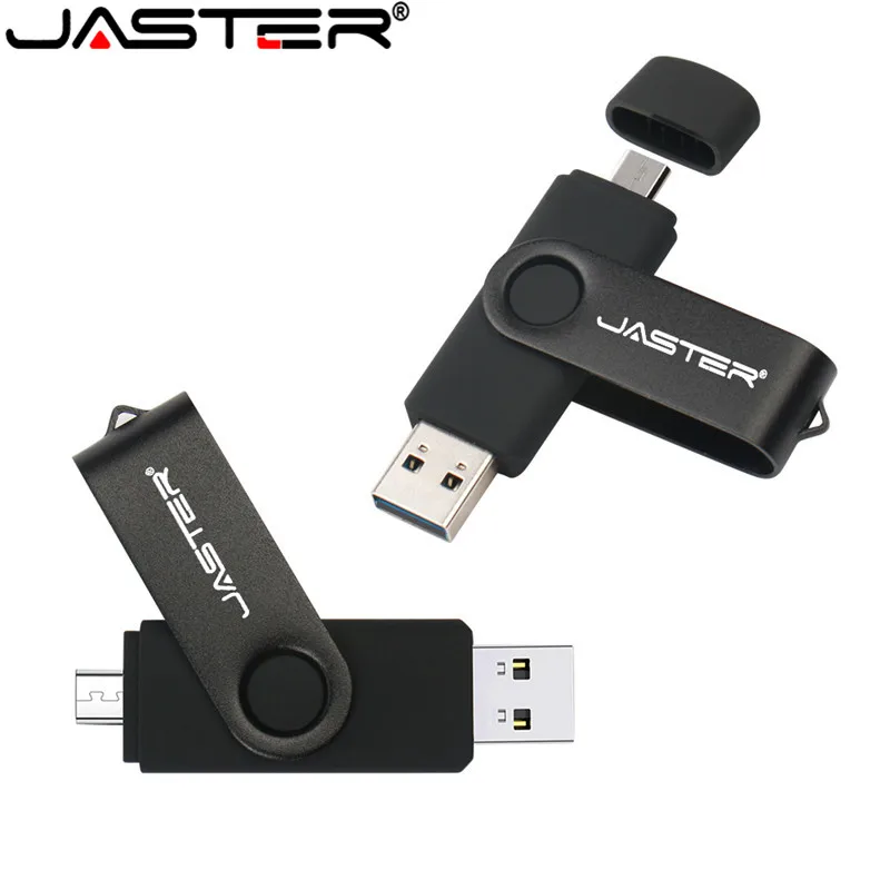JASTER High Speed OTG USB Flash Drive 2.0 Pen Drive 64gb 32gb 16gb Pendrive 2 in 1 Micro Usb Stick for Android SmartPhone
