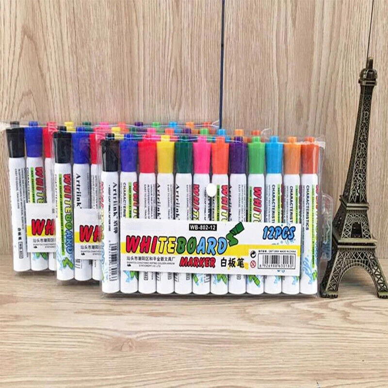 12 шт. маркеры быстросохнущая стираемая Акварельная ручка чернильная сделай сам