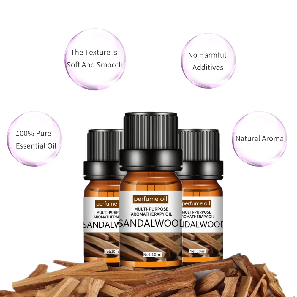 Сандаловые духи масло ароматические эфирные масла 10 мл для увлажнителей аромат