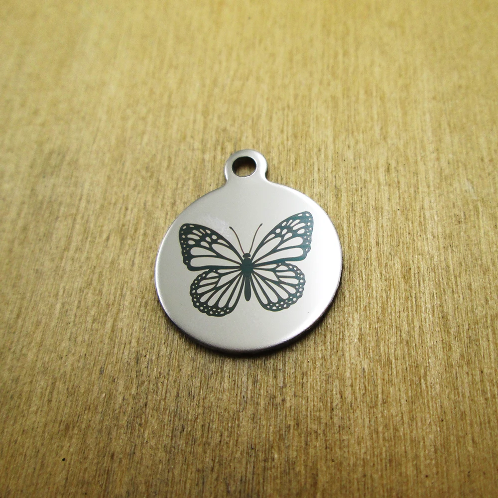 10 шт./партия-жена пожарного амулеты из нержавеющей стали лазерной гравировкой DIY