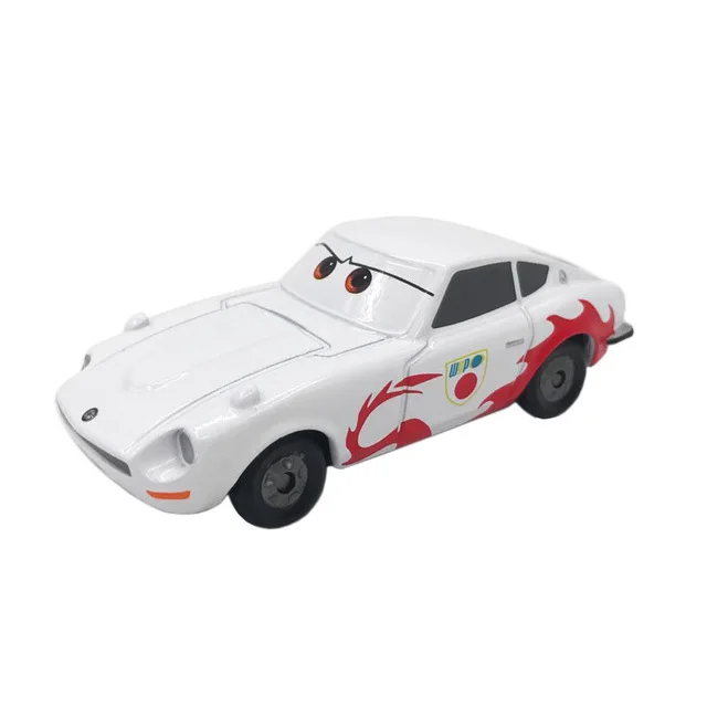 34 white racing car 7 см тачки Дисней Pixar тачки Рамирез Молния Маккуин гоночный семейный литой под давлением игрушечный автомобиль из металлического сплава для детей игрушка подарок для мальчика без пульта дистанционного управления - Цвет: 34 white racing car