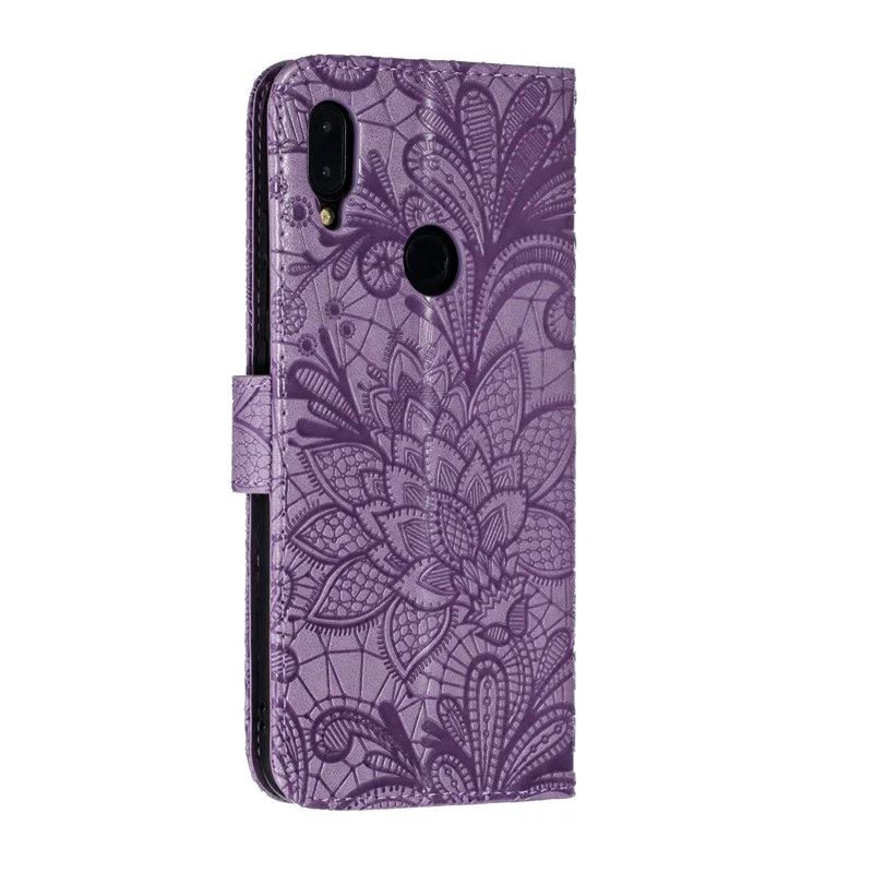 Кожаные чехлы книжки для Redmi Note 7 M1901F7G M1901F7H чехол с кружевными цветами Xiaomi Red mi NOTE PRO