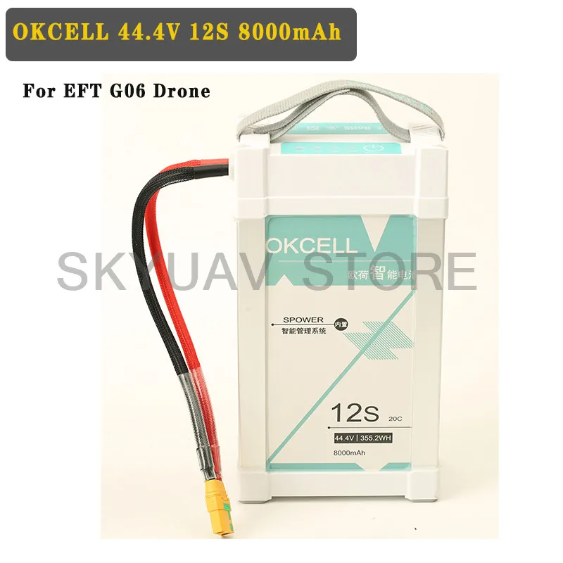 Оригинальный OKCELL 44 4 V 12S 8000mah аккумулятор для беспилотного летательного аппарата