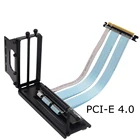 Видеокарта ADT-Link с вертикальным кронштейном, PCIe 4,0 x16, видеокарта для PCI-e 4,0 16x слот, Удлинительный кабель для ATX PC-Чехол