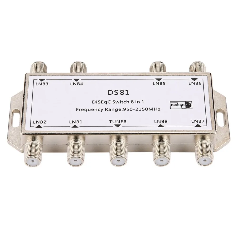 DS81 8 в 1 спутниковый сигнал DiSEqC переключатель LNB приемник мультипереключатель