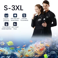 2021 wetsuit top 2mm neoprene men and women long sleeve front zip weisuit jacket for swimming scuba diving snorkeling surfing