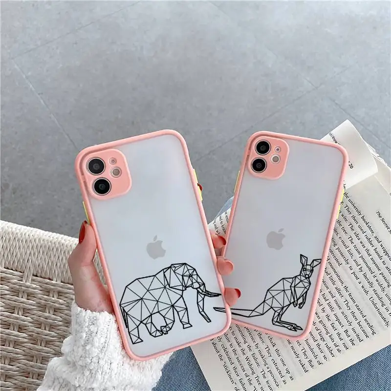 

Funny abstract black line art design Phone Case Matte Transparent for iPhone 7 8 11 12 s mini pro X XS XR MAX Plus cover funda