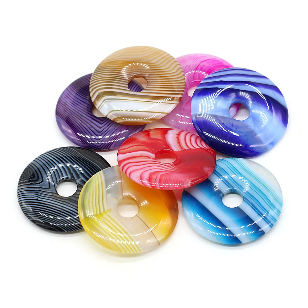 

Natural stone semi-precious stone with a variety of colors large beads simple type for DIY Bracelet Neckle Accessories 30*30mm