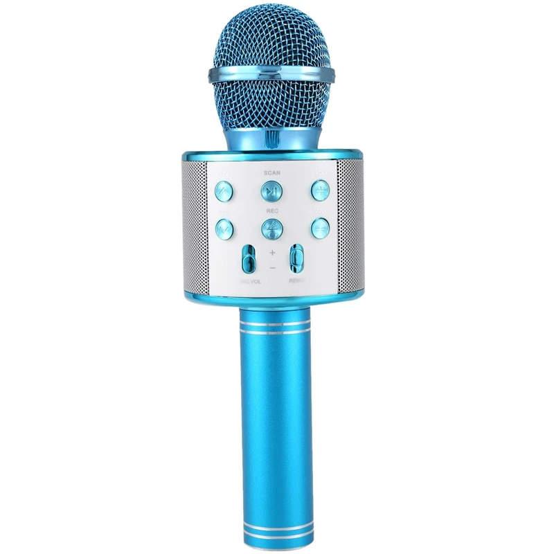 Беспроводной караоке микрофон Портативный Bluetooth мини домашний KTV для воспроизведения музыки и пения динамик плеер селфи телефон ПК