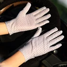 Перчатки женские хлопковые, тонкие, летние, весенние, с защитой от ультрафиолета и солнца
