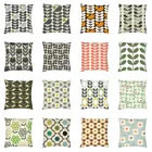 Квадратная наволочка с несколькими стеблями в виде птиц, домашний декор, орла, блестящий цвет, наволочка для дивана, двусторонняя печать