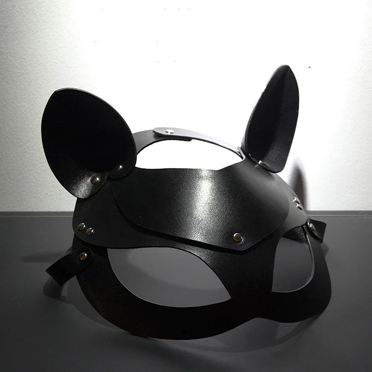 Сексуальные очки из искусственной кожи для девушек и женщин полулицевая маска