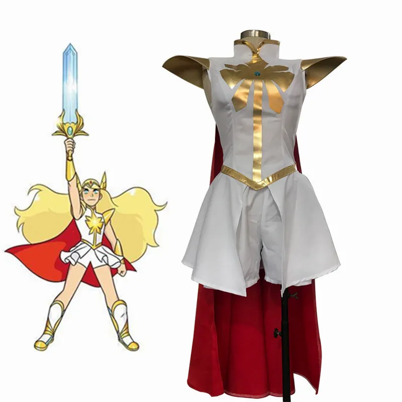 Она Ра и крестин Мощность она Ra/карнавальный костюм принцессы Adora Униформа платье