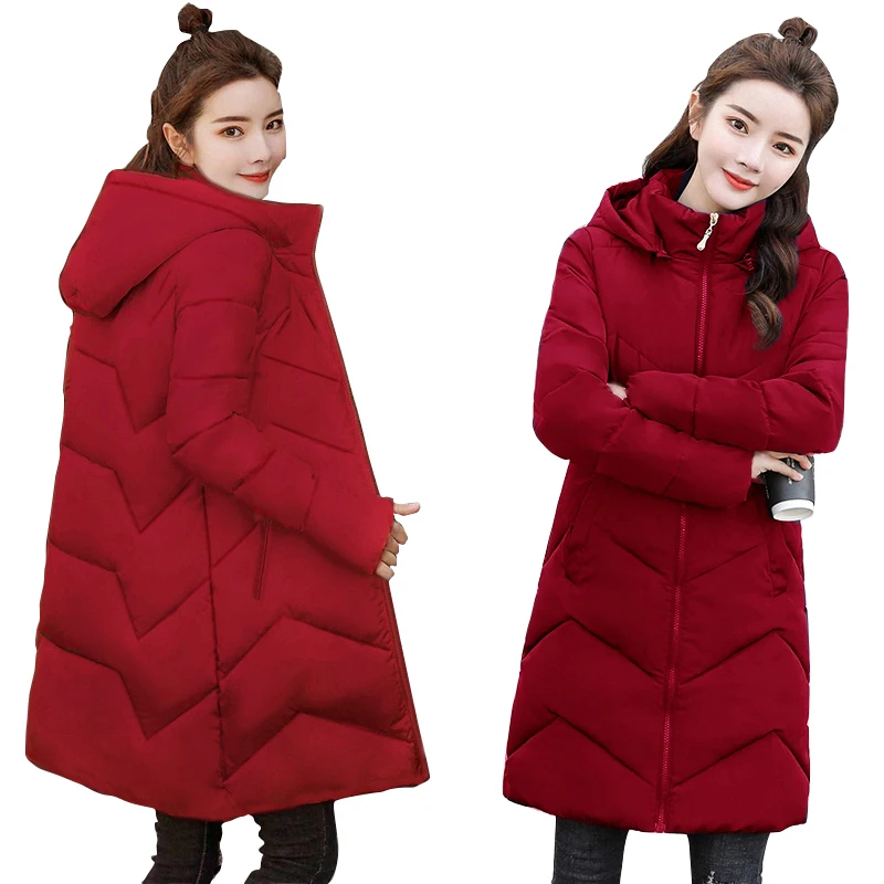 Большие размеры 4XL 5XL 6XL женские зимние куртки с капюшоном Толстая, с хлопковой подкладкой Женское пальто зимняя женская длинная парка теплый пуховик