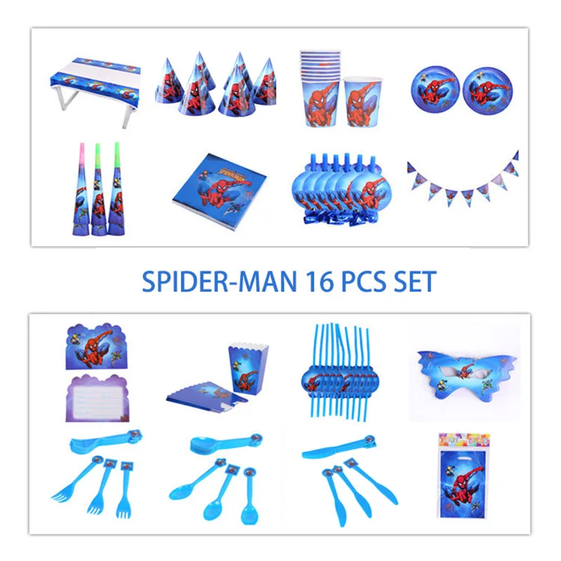 16 шт./костюм диснеевских мультфильмов с изображением героев фильма Марвел