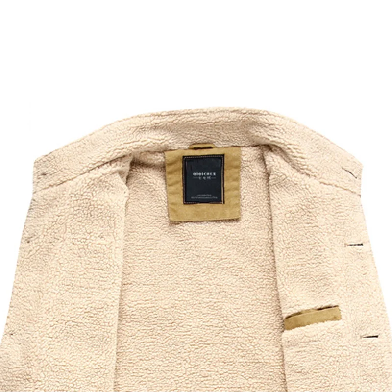 

2020 new fluffy one jacket cotton coat long section plus velvet thick men's winter cotton suit large size MY123