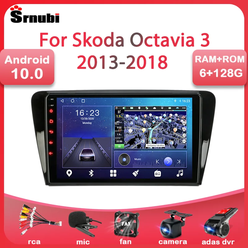 

Srnubi For SKODA Octavia A7 2013-2018 Car Radio Multimedia Video Player 2 Din Android 10 Bluetooth Navigation GPS DVD Head unit