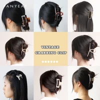 awatyr new hyperbole big pearls acrylic hair claw clips big size makeup hair styling barrettes for women hair accessories
