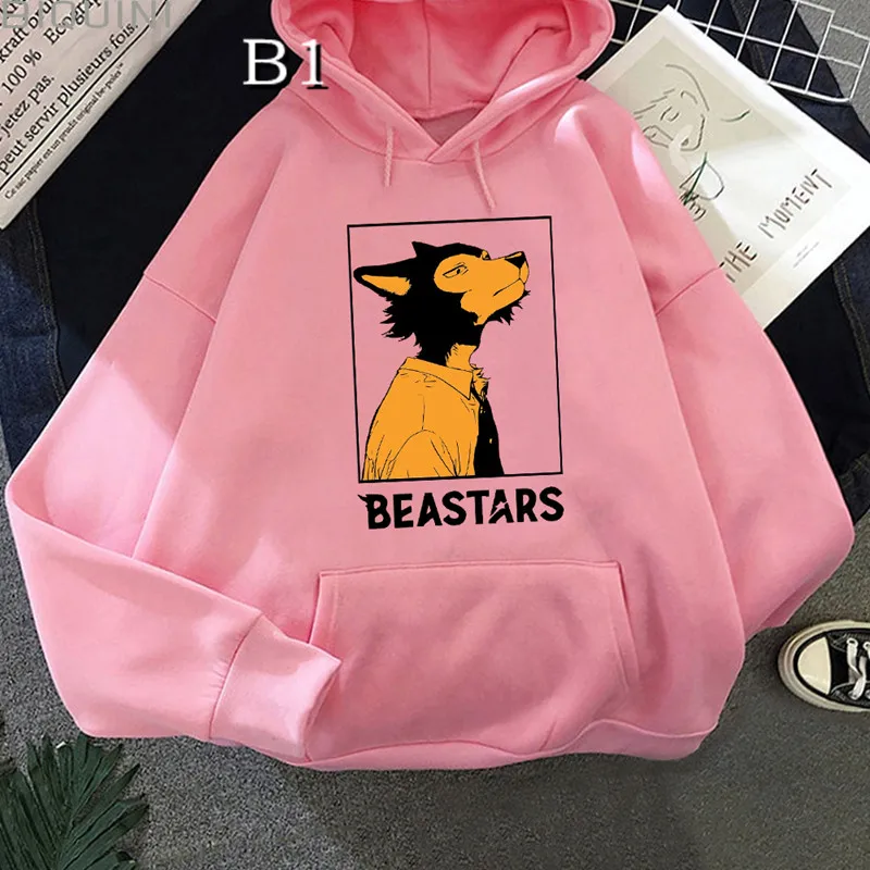

BEASTARS Legoshi Cool Vintage Hoodie Men Oversized Sweatshirt Women Printed Harajuku Clothes Unisex 2021 Spring Autumn Pullovers