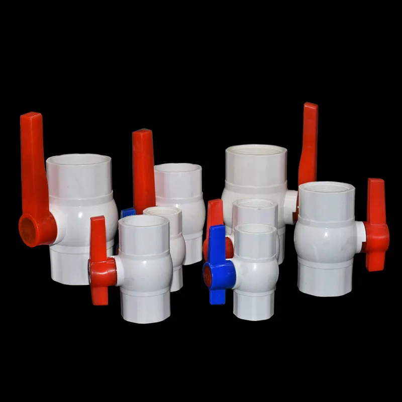 1/2 &quot3/4&quot 2 &quot1&quot ПВХ шаровой клапан DN15 DN20 DN25 водяной садовый кран горячего