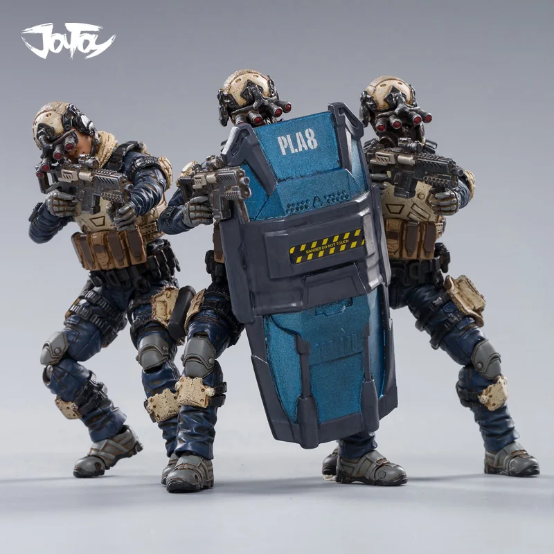 Фигурки героев 1/18 JOYTOY (3 шт./компл.) Starhawk 8-я армия Индиго флот военный солдат модель