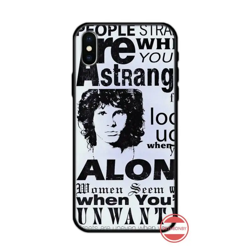 

The doors JIM MORRISON band Anti-fall mobile Phone Case for iPhone 11 12 pro XS MAX 8 7 6 6S Plus X 5S SE 2020 XR