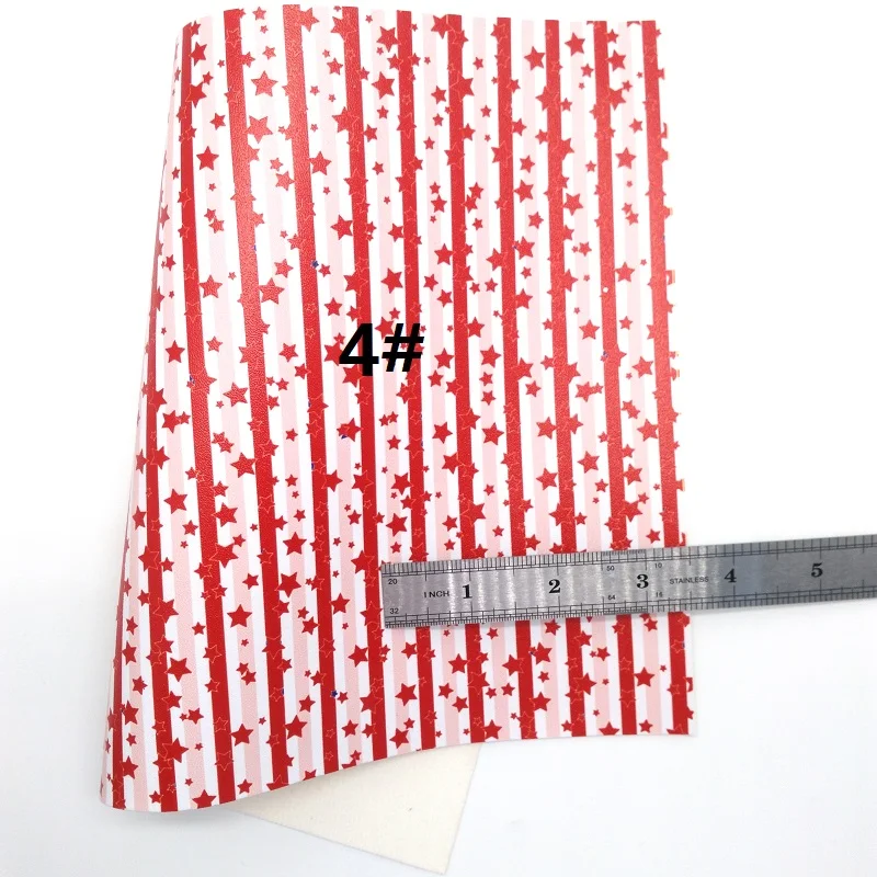 Мерцающие полосы из искусственной кожи с блестками 21 х29 см | Дом и сад