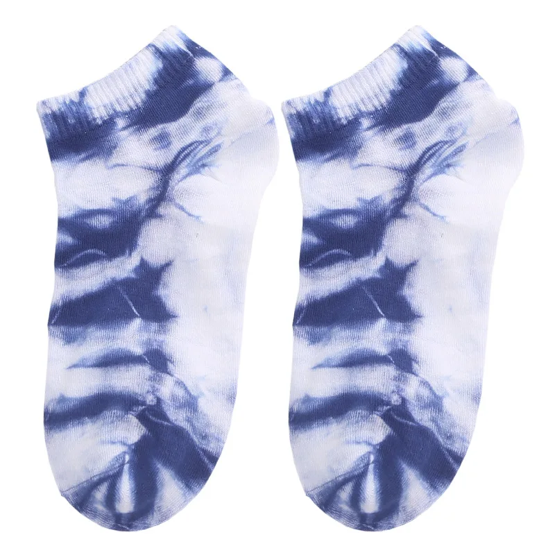 

New 5 Pairs Fashion Tie-dye Cotton Male Socks Street Sports Socks Man 5 Colors Socks Trend Basketball Men Skateboard Socks