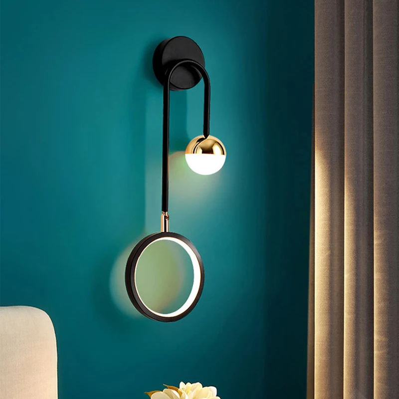

Modern Wall Lamp Nordic Coffee Hotel Industrial Guest Bed Room Bedside Aisle Staircase Restaurant Porch Light Simple Lighting