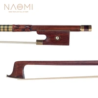 naomi master full size 44 violinfiddle bow pernambuco level snakewood frog white horsehair fast response