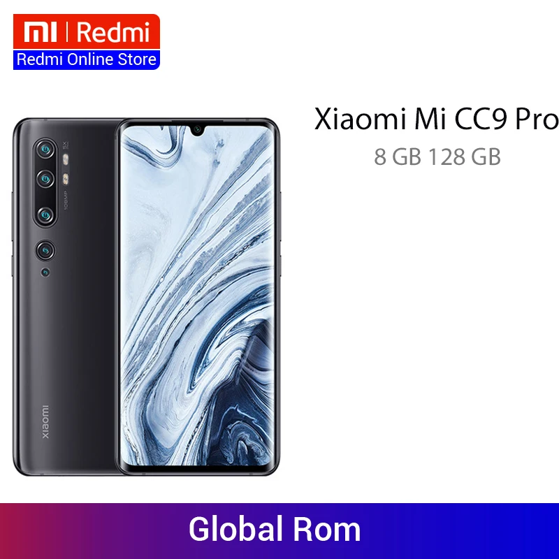 Новая глобальная ПЗУ Xiaomi Mi CC9 Pro 8 ГБ ОЗУ 128 Гб Snapdragon 730G телефон 108MP Penta камеры 6 47