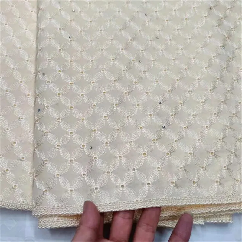 Новая африканская Мужская кружевная хлопчатобумажная ткань высокого качества