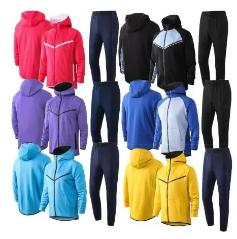 

Tyburn inverno casual algodão roupas de treinamento terno manga longa dos homens marca hoodies moletom com capuz zíper moletom