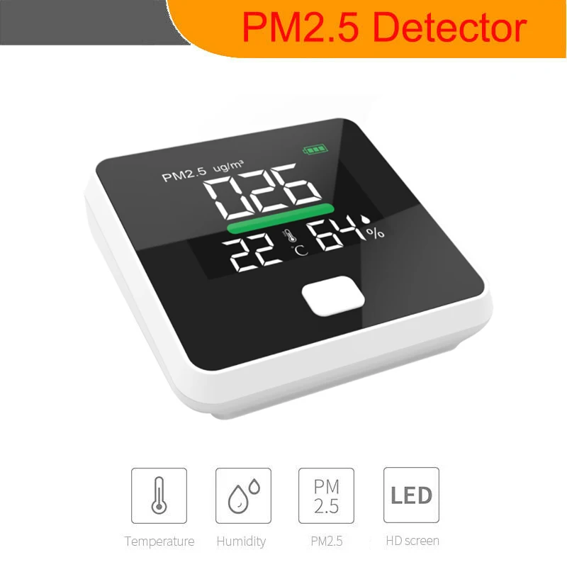 Монитор качества воздуха PM2.5 цифровой детектор газа лазерный рассеиватель