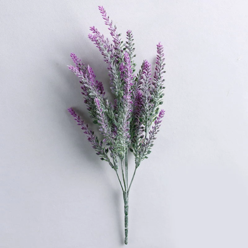 1pc Provence Lavender Flower Bouquet Silk Artificial Flowers Decorative Simulation of Aquatic Plants | Дом и сад