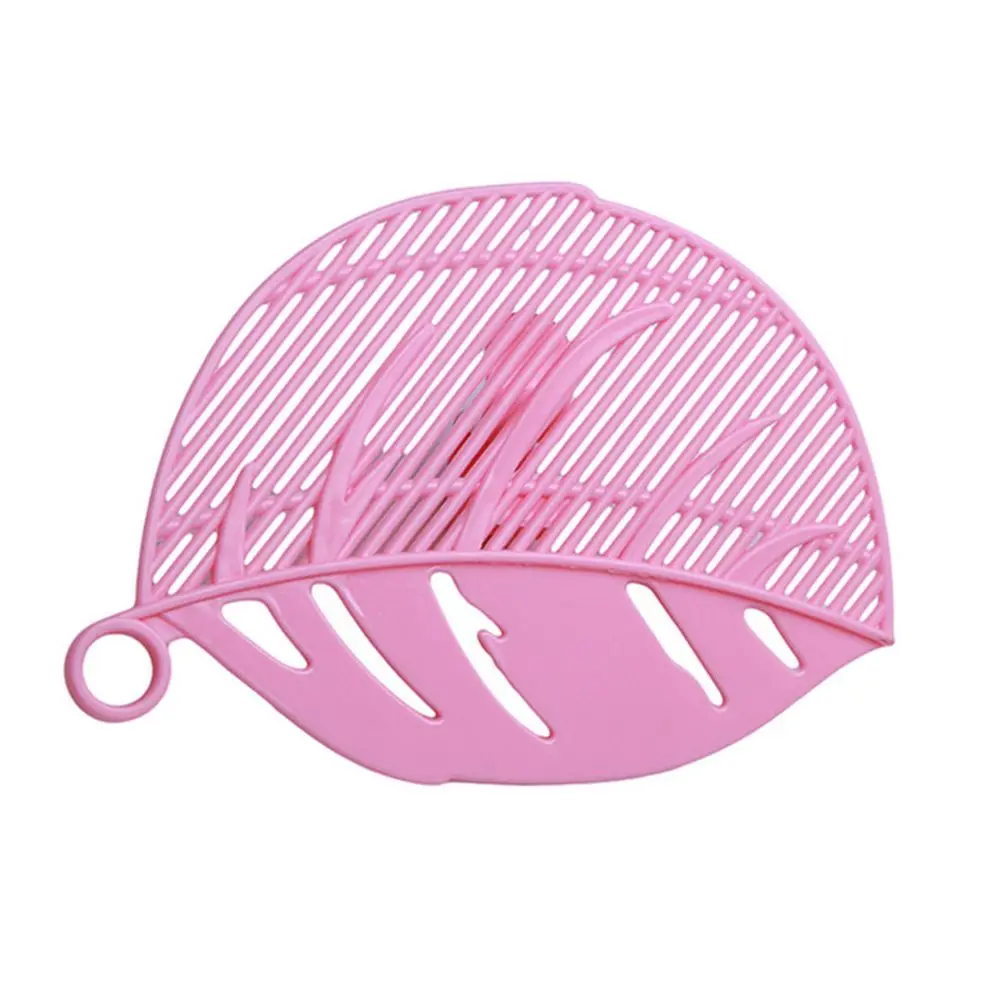 Pink 1 шт. Новинка лист формы прочный рис для чистящих средств сито бобы горох чистящий гаджет кухонные зажимы фрукты и овощи инструменты - Цвет: Pink