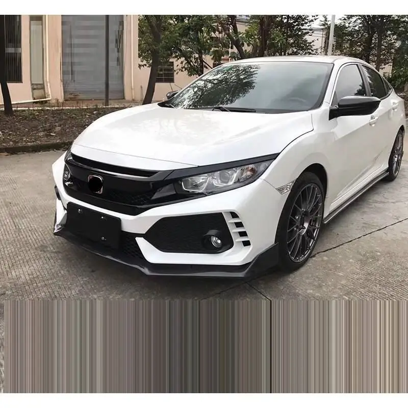 Автомолдинги автомобильные модифицированные аксессуары автомобил задний диффузор тюнинг Передние Губы автомобильные бамперы 16 17 18 для Honda Civic