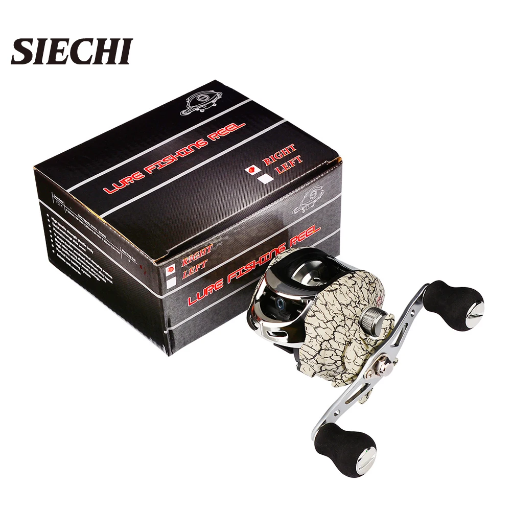 

SIECHI Baitcasting Reel High Speed 7.2:1 Gear Ratio 12+1BB Fresh/Saltwater Magnetic Brake System Ultralight Fishing Reel