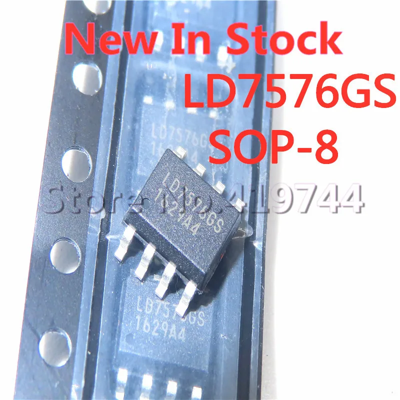 Чип питания LD7576 LD7576GS SOP-8 SMD LCD, 5 шт./лот, в наличии новый оригинальный IC