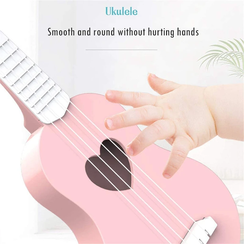 Ukelele de juguete ukelele para principiantes ukelele guitarra para ni&ntilde;os instrumento Musical de juguete educativo Mini ukelele lindo-2