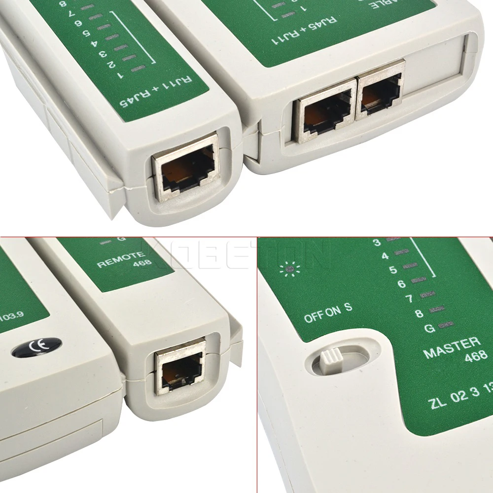 Ручной тестер сетевого кабеля RJ45 RJ11 RJ12 CAT5 UTP LAN кабель детектор удаленные
