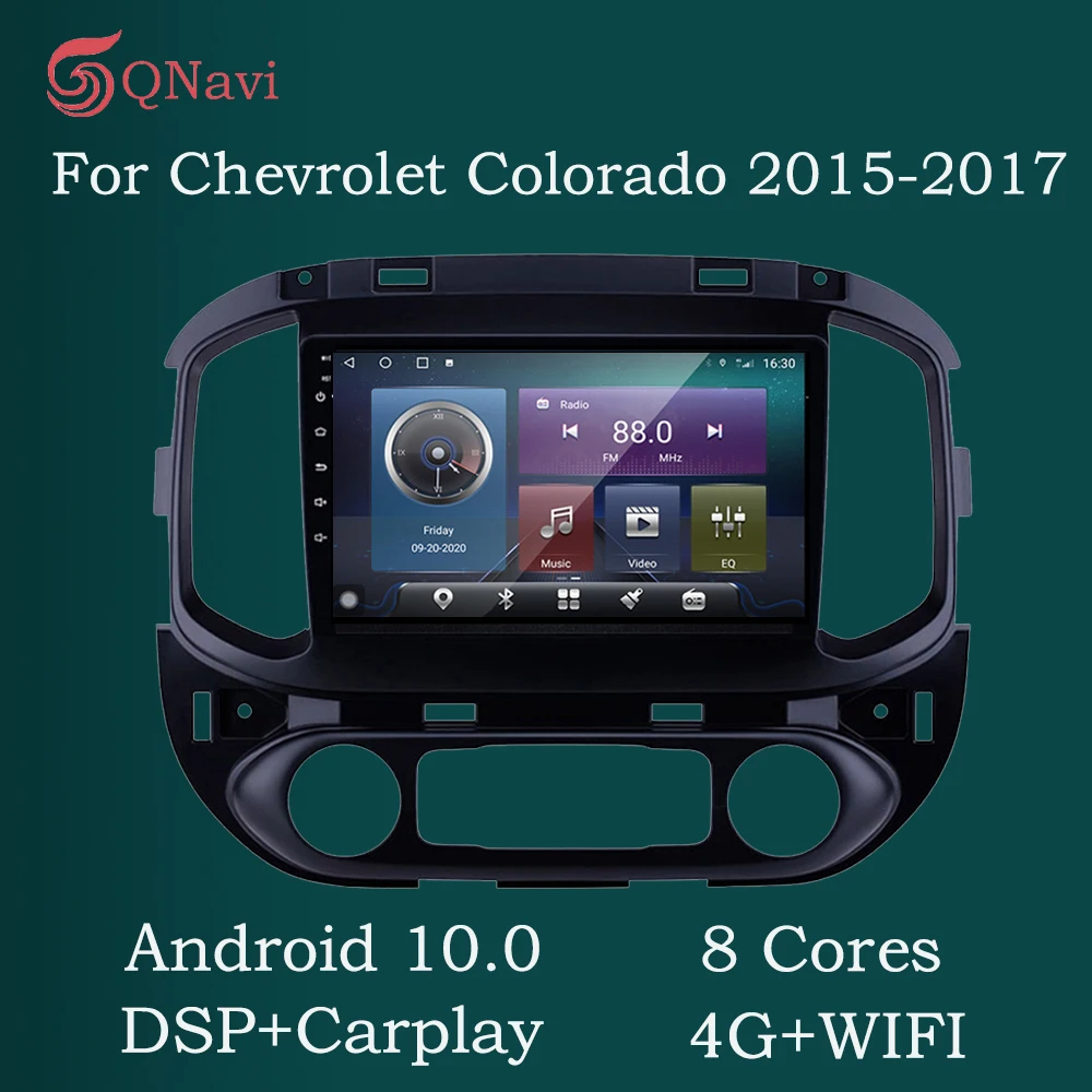 

QNavi Android 10,0 автомобильный радиоприемник, стерео Мультимедийный плеер для Chevrolet Колорадо 2015-2017 Bluetooth 10,1 "IPS сенсорный экран WIFI