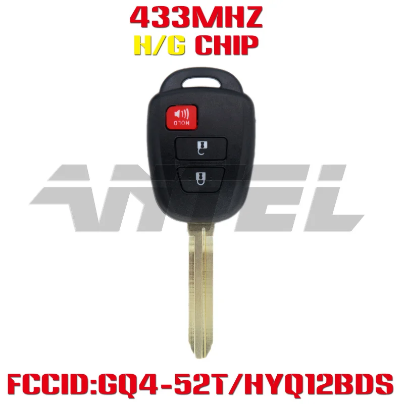 ANTEL Автомобильный ключ дистанционного управления для 2 + 1 кнопки автомобильного