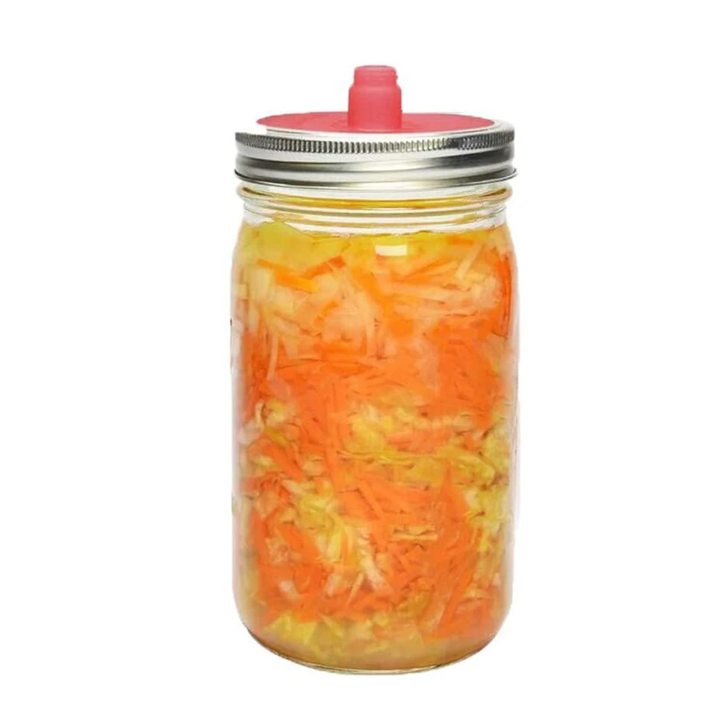 Силиконовые брожения крышками безводной шлюз ферментации стеклянная банка с