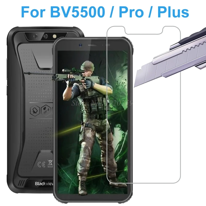 2 шт Blackview BV5500 закаленное стекло 9H Высококачественная защитная пленка