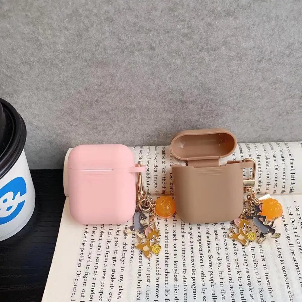 GOOYIYO-милый чехол с аниме-собакой для Airpods 1 2 зарядная коробка наушников мультяшный