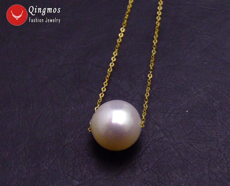 Ожерелье чокер женское из натурального пресноводного белого жемчуга 11 12