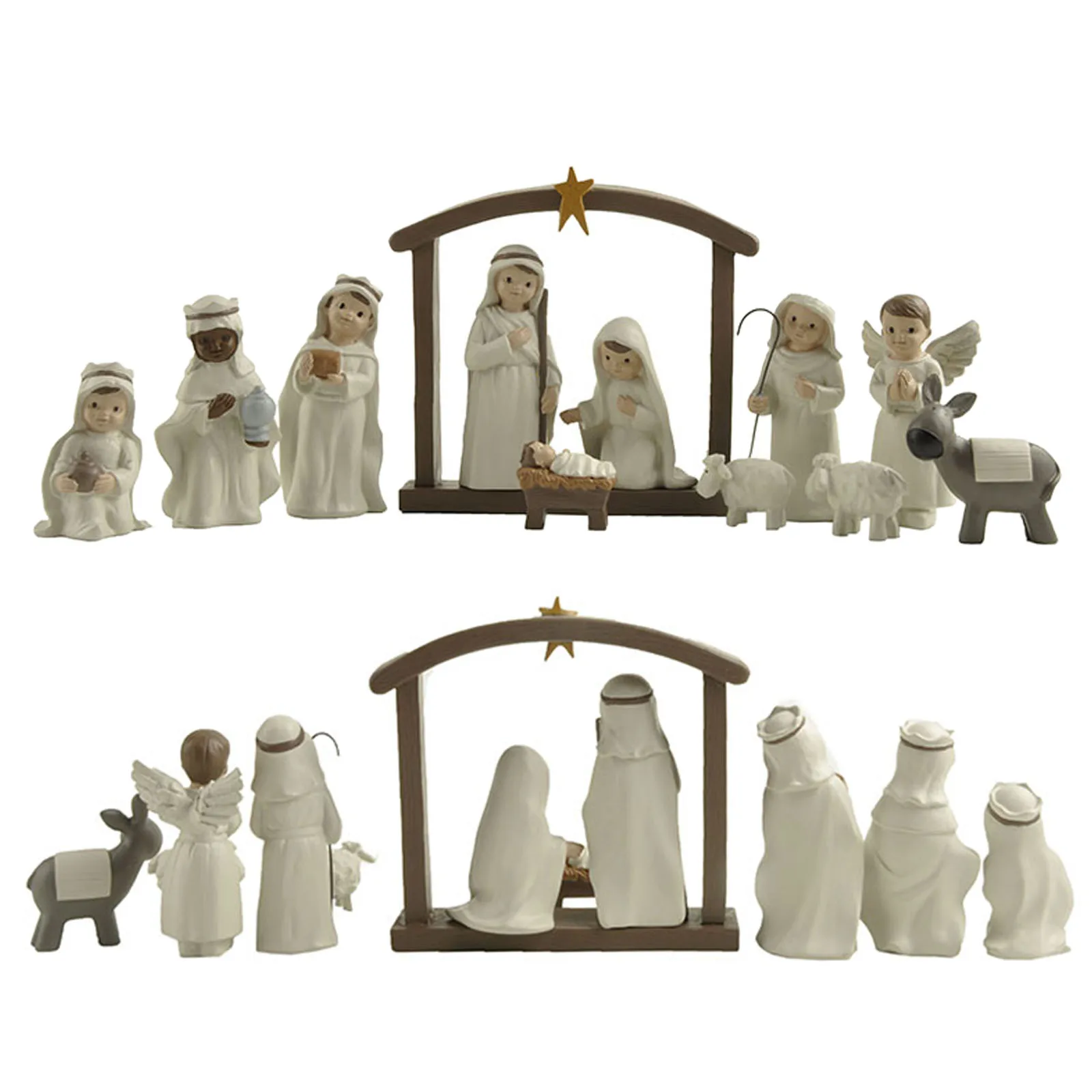 

Christmas Nativity Sculpture Figurine Miniatures Religious Church Bedroom